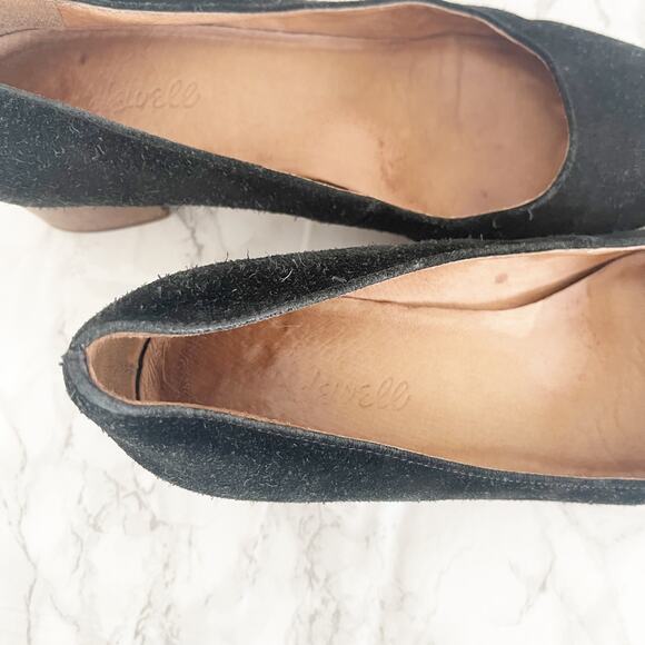 MADEWELL The Sofie Pump Suede Black 7.5 - Picture 7 of 9